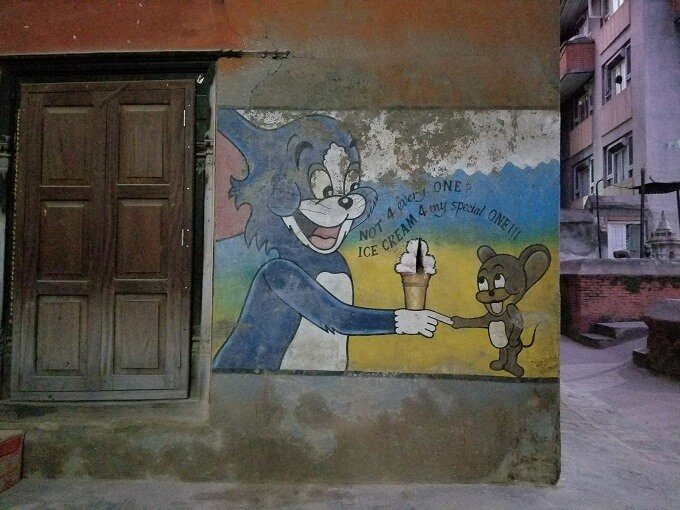 Tom and Jerry art in Kathmandu