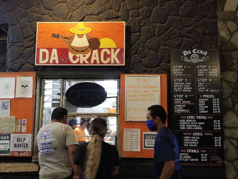 Da Crack Mexican food Kauai